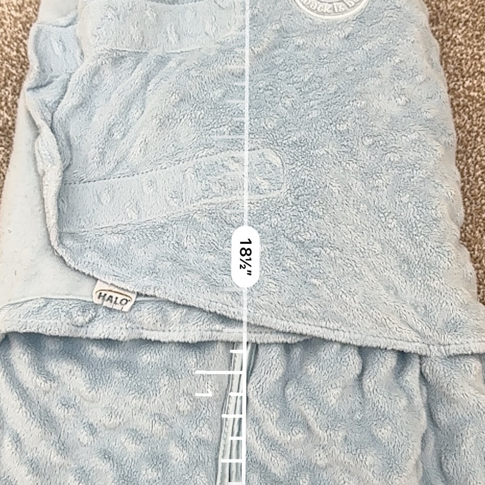 HALO Newborn Light Blue SleepSack Swaddle Wrap 0033 - Picture 8 of 10